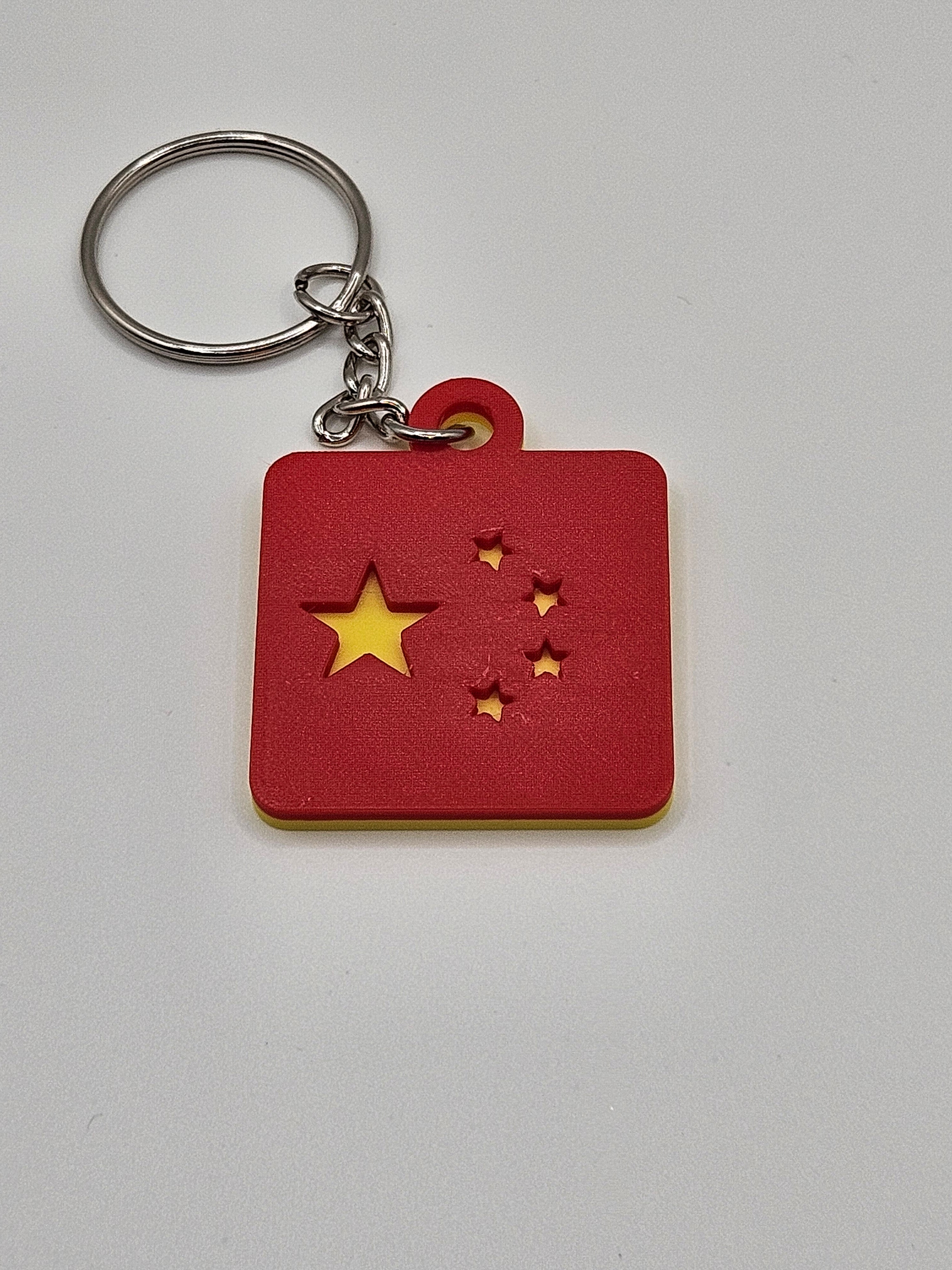 Country Flag Keychain – 3D Printed Accessory