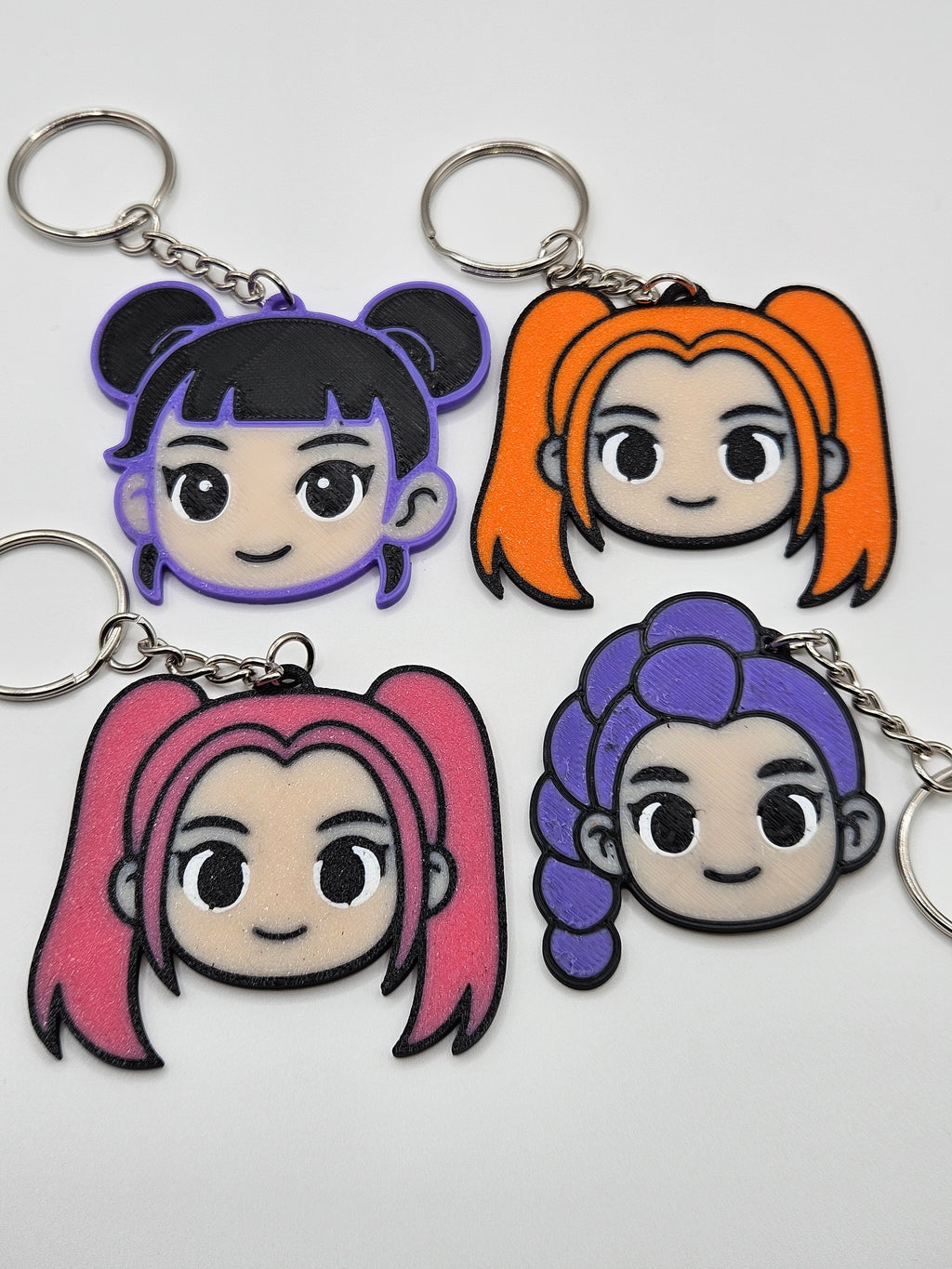K-Pop Inspired Character Keychain – 3D Printed Accessory