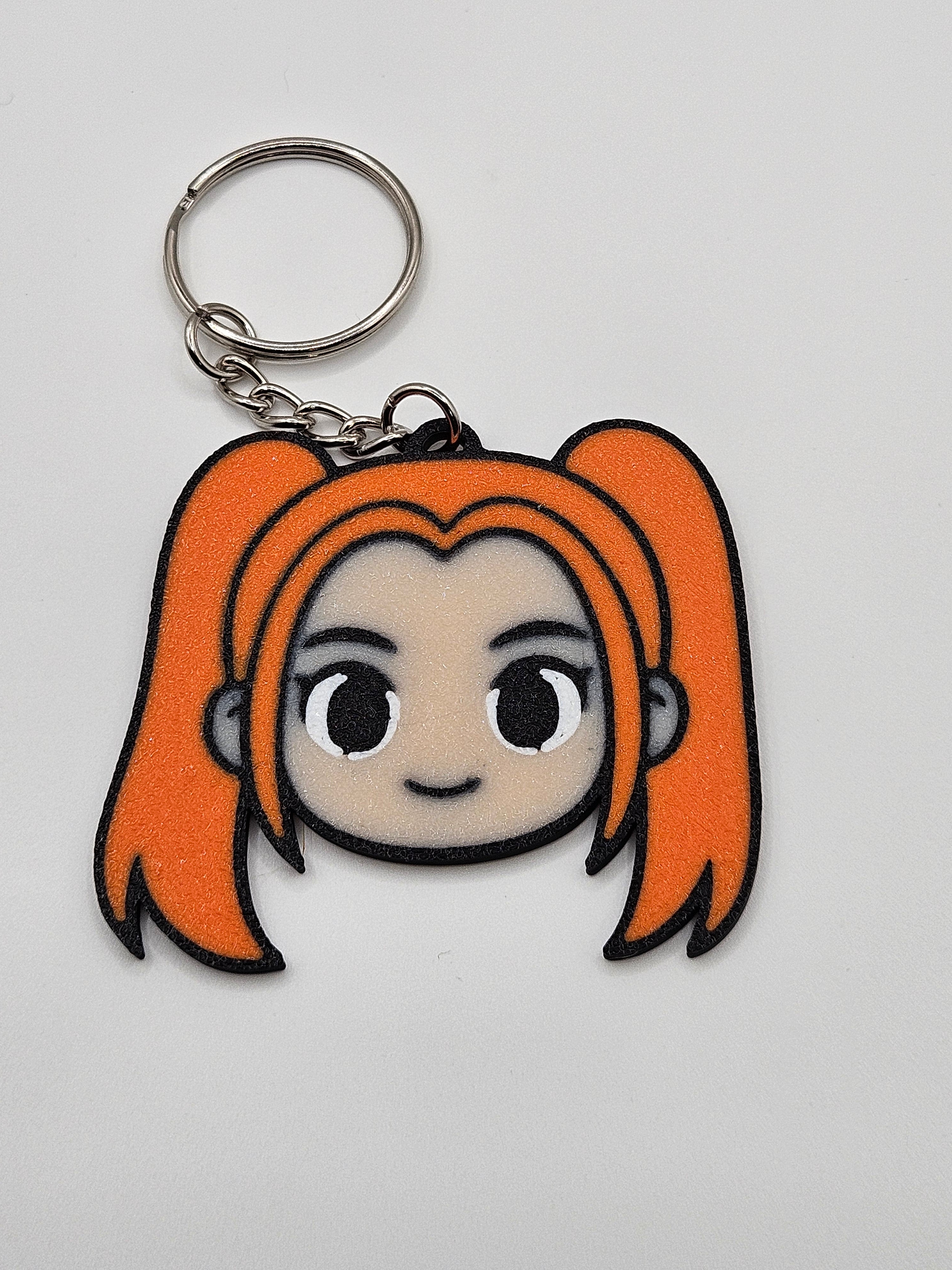 K-Pop Inspired Character Keychain – 3D Printed Accessory