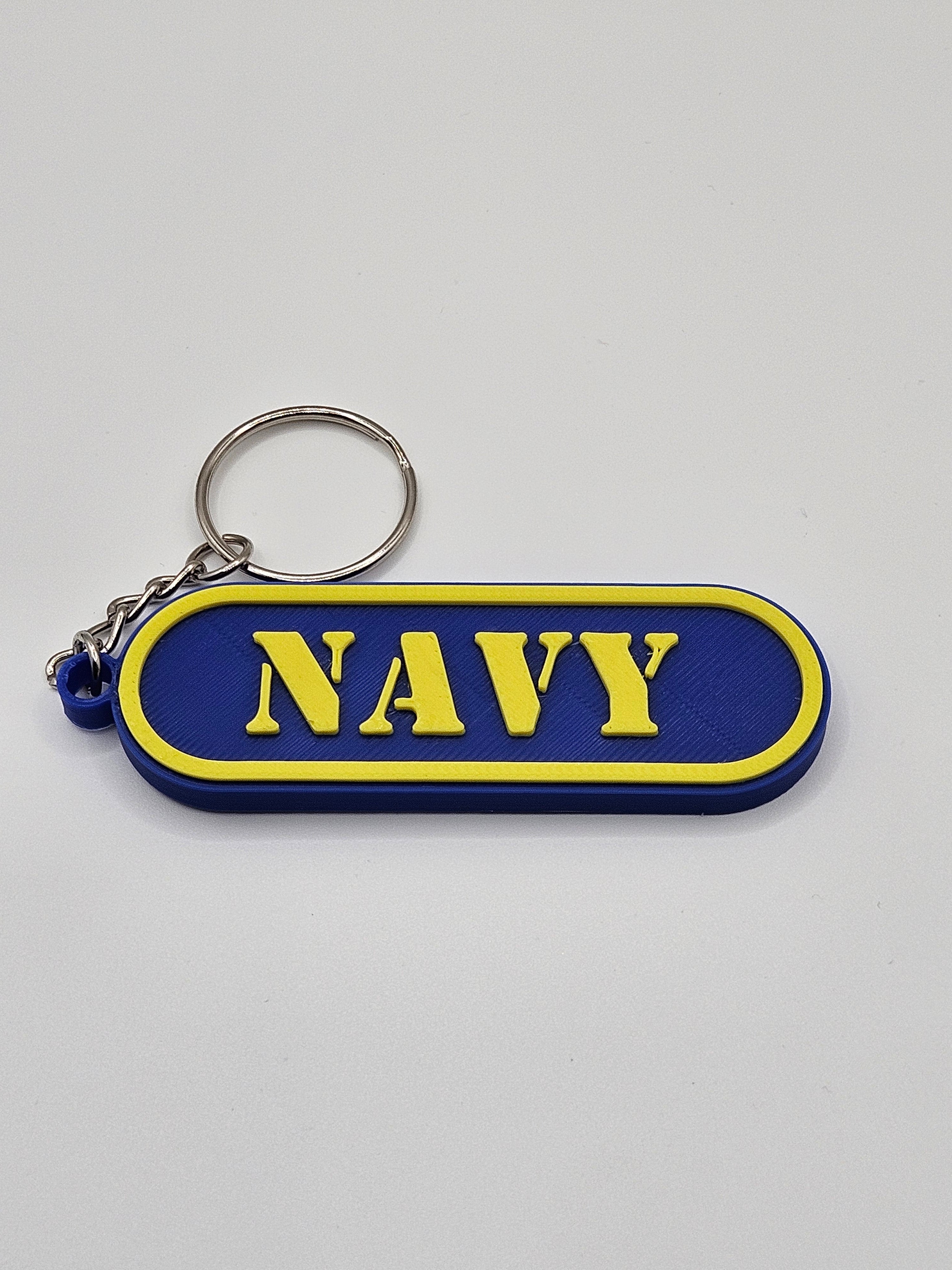 Military Branch Keychain – 3D Printed Accessory