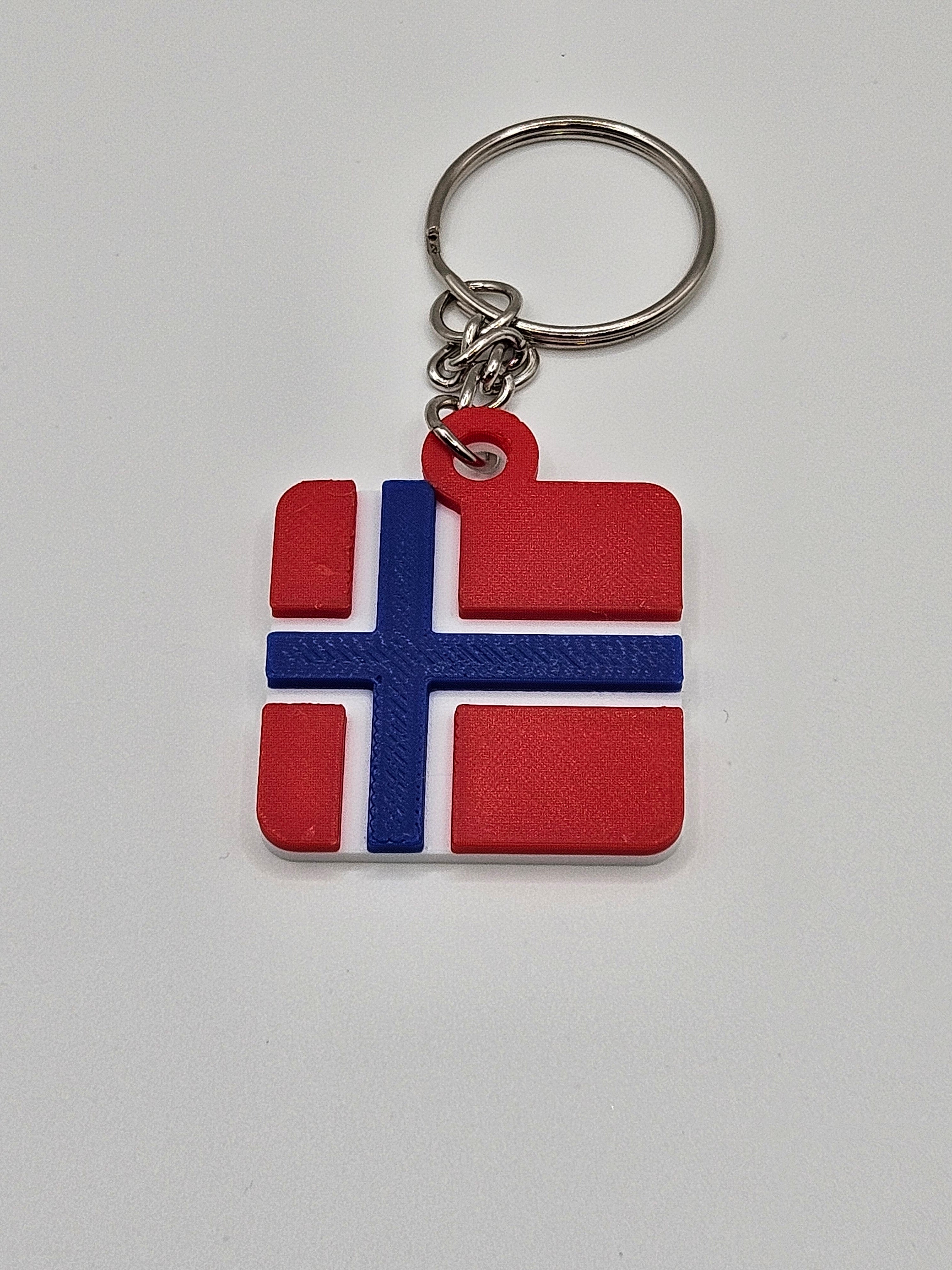 Country Flag Keychain – 3D Printed Accessory