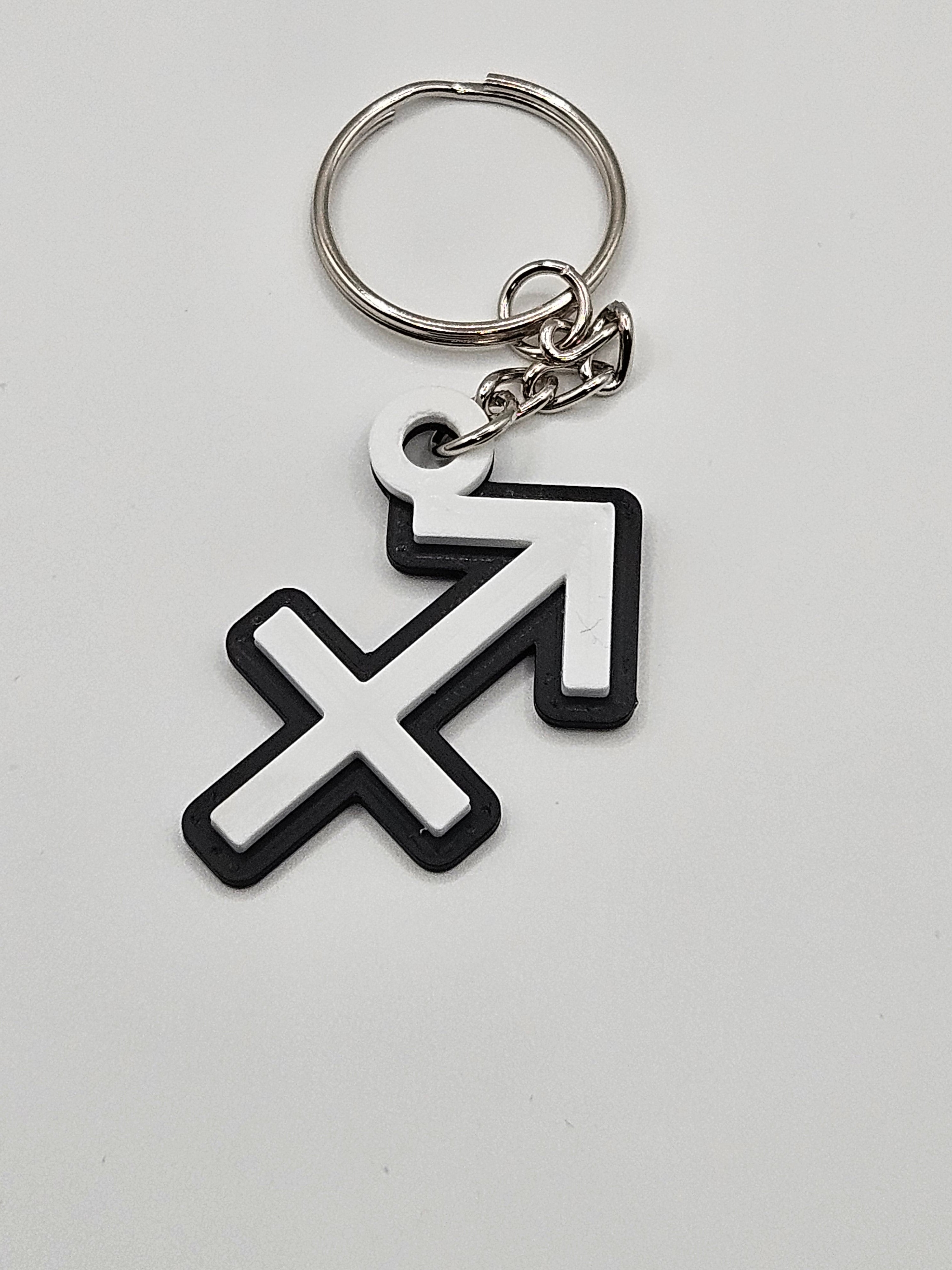 Zodiac Sign Keychain – 3D Printed Accessory