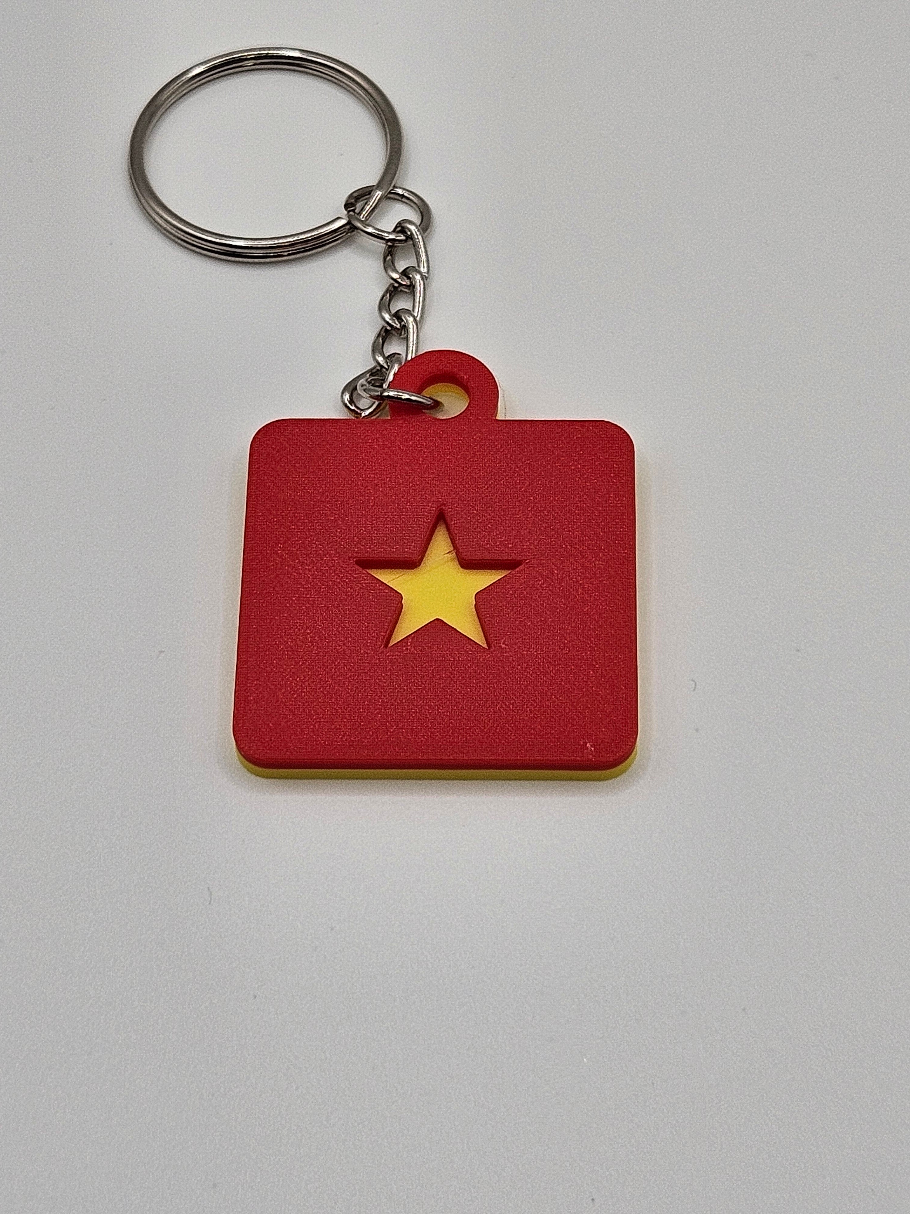 Country Flag Keychain – 3D Printed Accessory