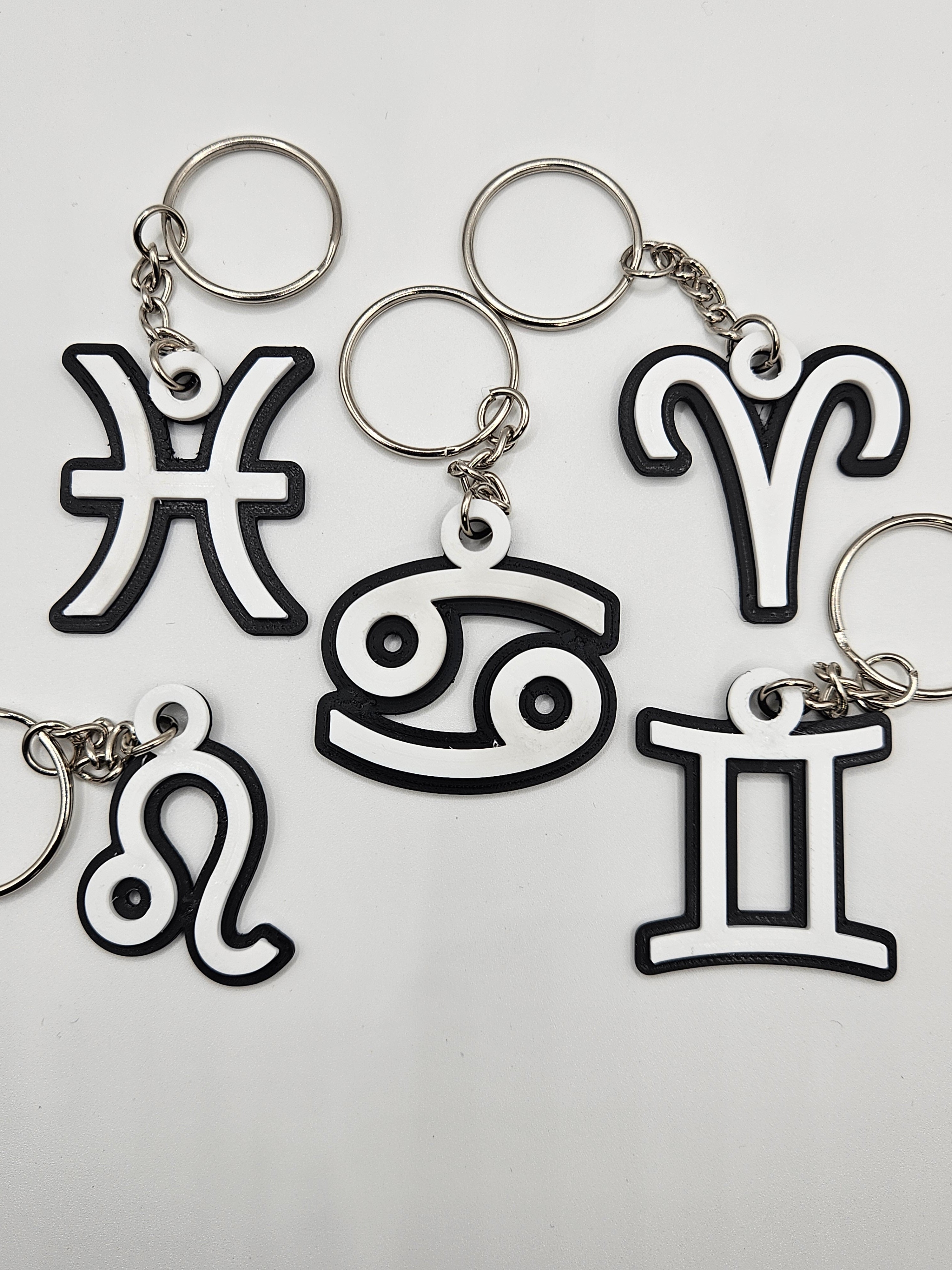 Zodiac Sign Keychain – 3D Printed Accessory