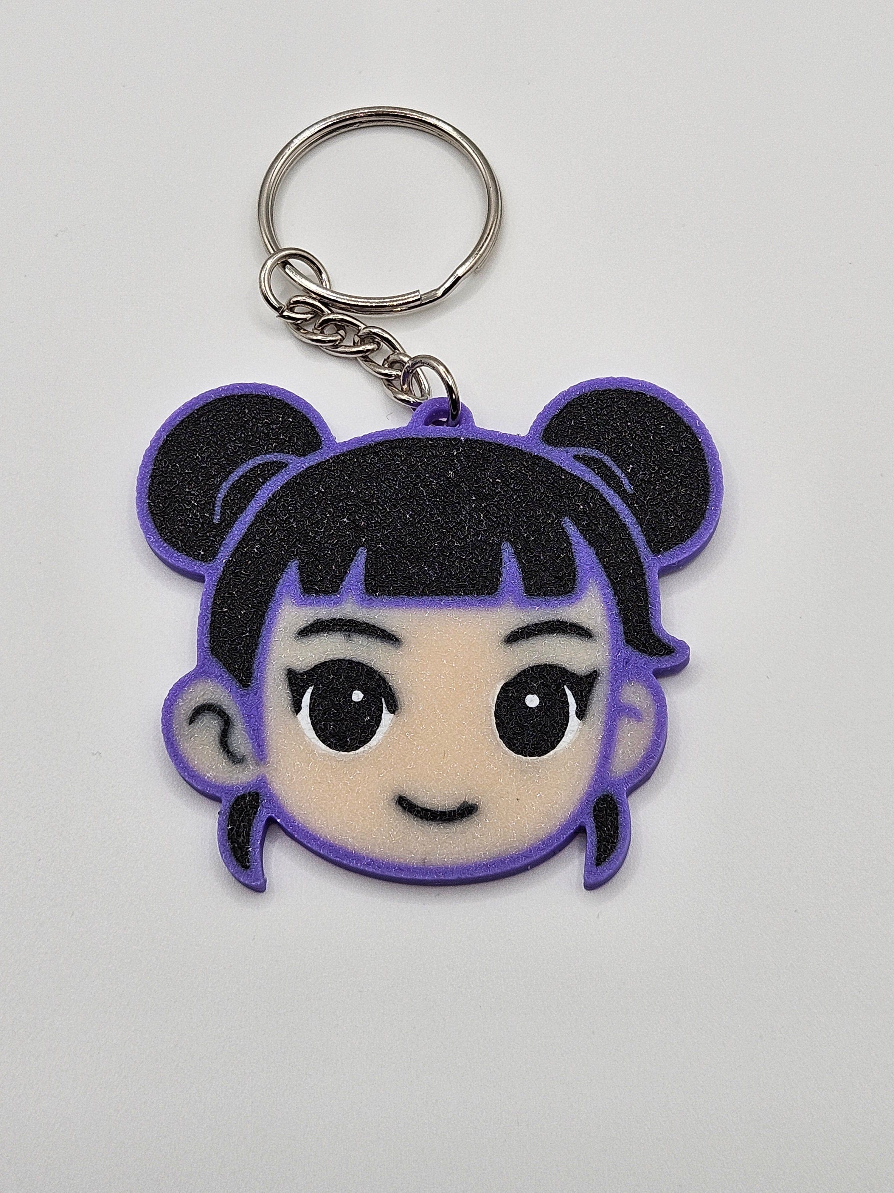 K-Pop Inspired Character Keychain – 3D Printed Accessory