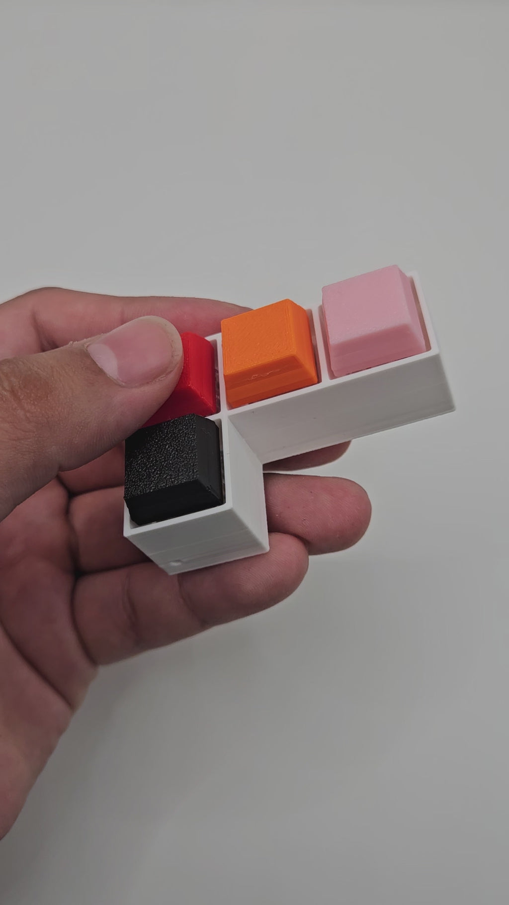 ClickBlock "L" Fidget – 3D Printed Mechanical Clicker